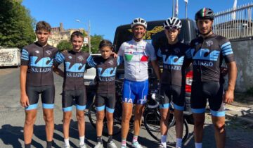 Scotti in visita agli esordienti della SS Lazio Ciclismo 1904