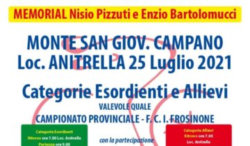 Lazio – Il ciclismo ciociaro ricorda Pizzuti e Bartolomucci