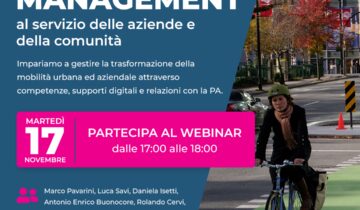 Webinar: “Il Mobility Management al servizio delle aziende e della comunità”