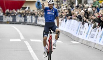 Giulio Ciccone show a Laigueglia