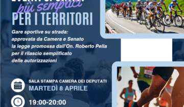 “Eventi sportivi più semplici per i territori”: domani la presentazione alla Camera