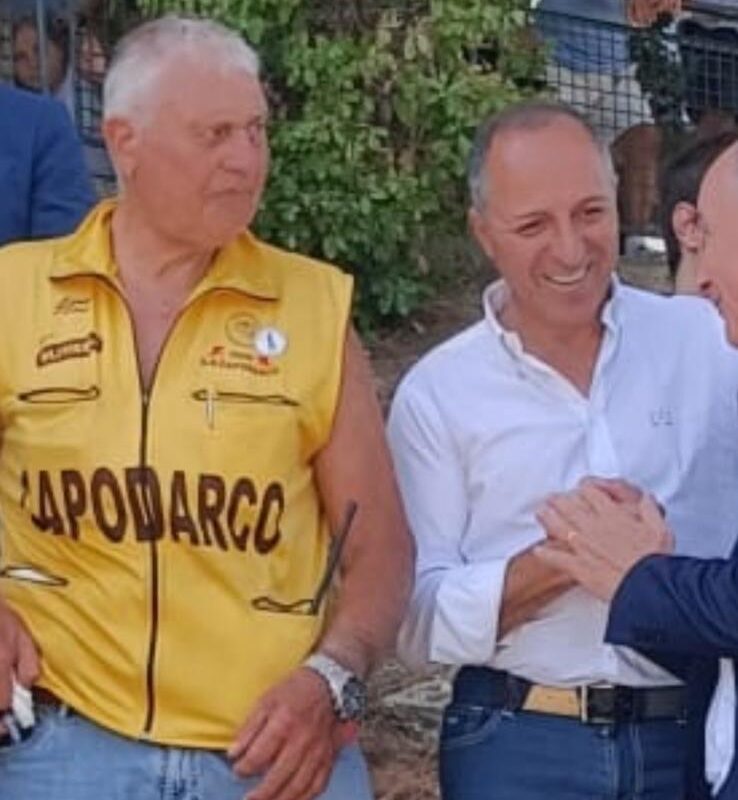 Il presidente Dagnoni con Gaetano Gazzoli
