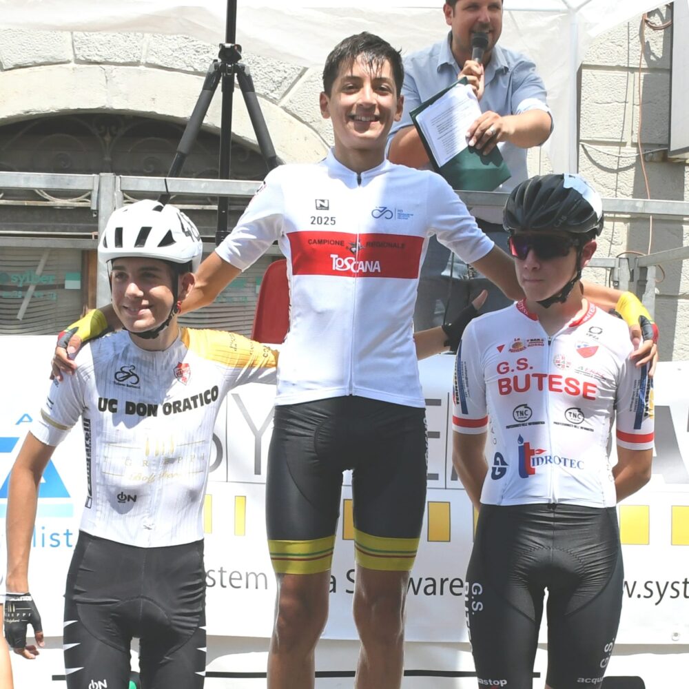 Il podio Campionato Toscano esordienti 2° anno