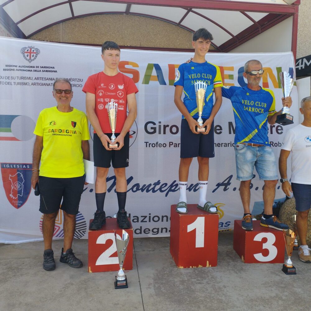 Il podio Esordienti di 2° Anno della 26° Coppa Città di Iglesias