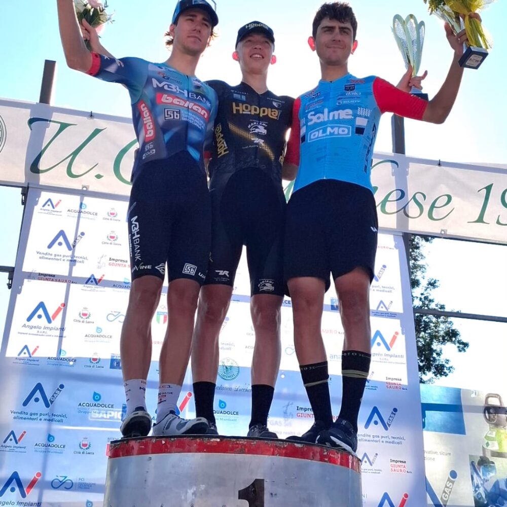 Il podio di Lucca (Foto Fruzzetti)