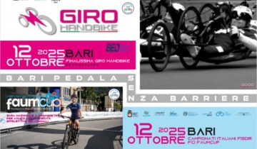 Giro Handbike 2025 – Il 12 ottobre a Bari la finalissima