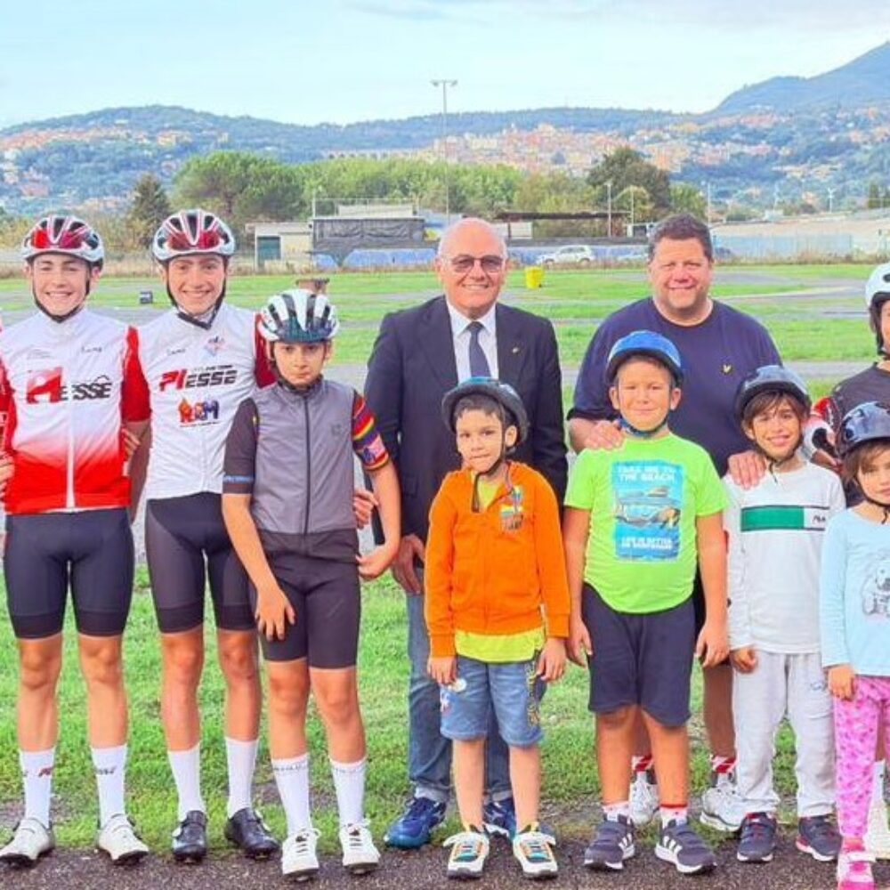 L'inaugurazione del Kartodromo diventato ciclodromo L'inaugurazione del Kartodromo diventato ciclodromo