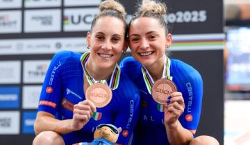 Guazzini e Consonni di bronzo nella Madison mondiale di Santiago
