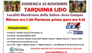 A Tarquinia la seconda tappa di Lazio CX – Campionato provinciale Viterbo