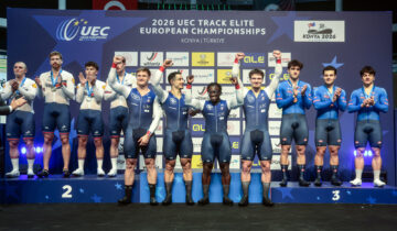 Europei pista a Konya – Vola il Team Sprint azzurro, bronzo e storico podio