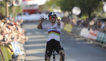 Finn emula Pogačar, in maglia iridata fa il bis al Giro del Belvedere