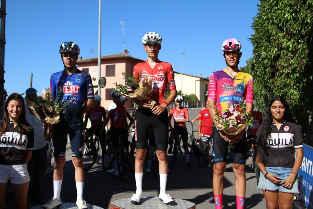 Il podio della gara di Donnini