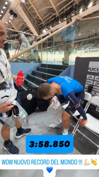 JONATHAN MILAN STAMPA IL NUOVO RECORD DEL MONDO NELLE QUALIFICHE DELL’INSEGUIMENTO INDIVIDUALE. CHAPEAU 💙